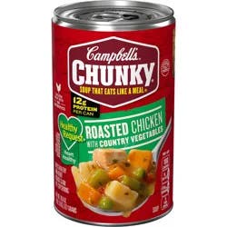 Campbell's Chunky Healthy Request Soup, Roasted Chicken Soup with Country Vegetables, 18.6 oz Can