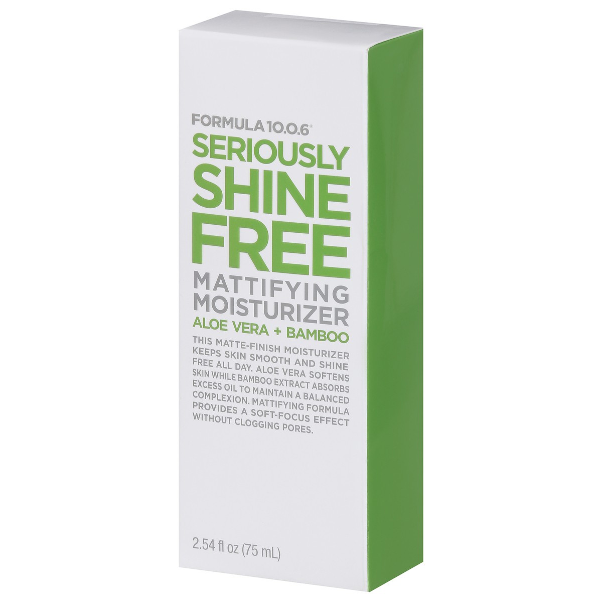 slide 5 of 9, Formula 10.0.6 Seriously Shine Free Mattifying Aloe Vera + Bamboo Moisturizer 2.54 fl oz, 2.54 fl oz