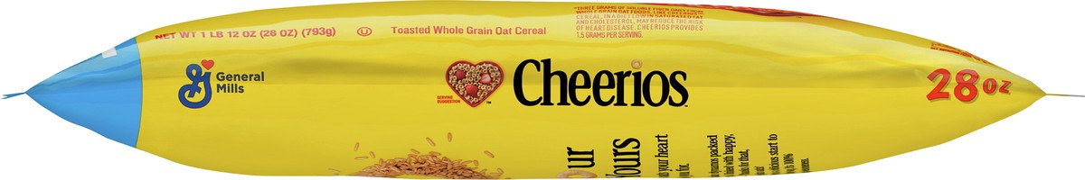 slide 4 of 9, Cheerios General Mills Cereal Cheerios Bagged, 28 oz