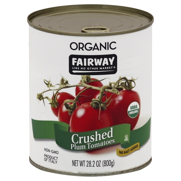 slide 1 of 1, Fairway Organic Crushed Tomatoes, 28.2 oz