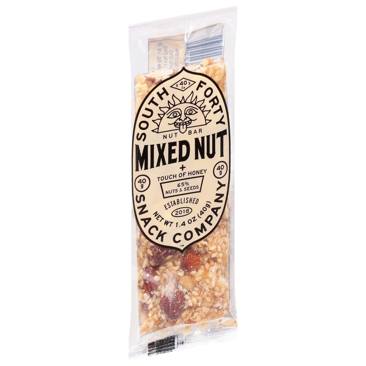 slide 4 of 14, South Forty Snack Company Mixed Nut Nut Bar 1.4 oz, 1.4 oz