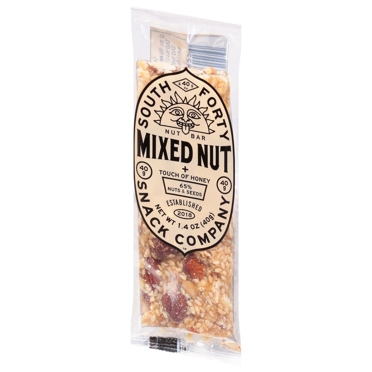 slide 12 of 14, South Forty Snack Company Mixed Nut Nut Bar 1.4 oz, 1.4 oz