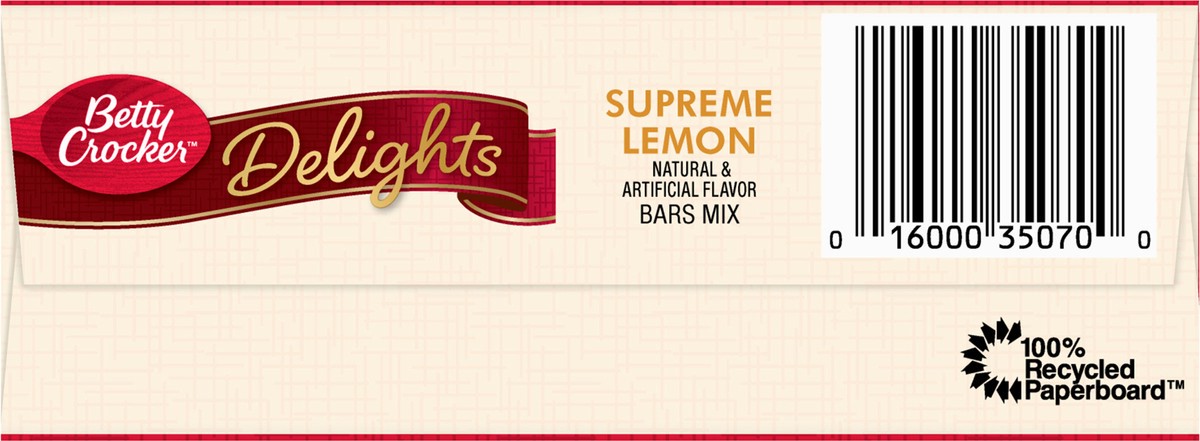 slide 8 of 11, Betty Crocker Delights Supreme Lemon Bars Mix, 16.5 oz., 16.5 oz