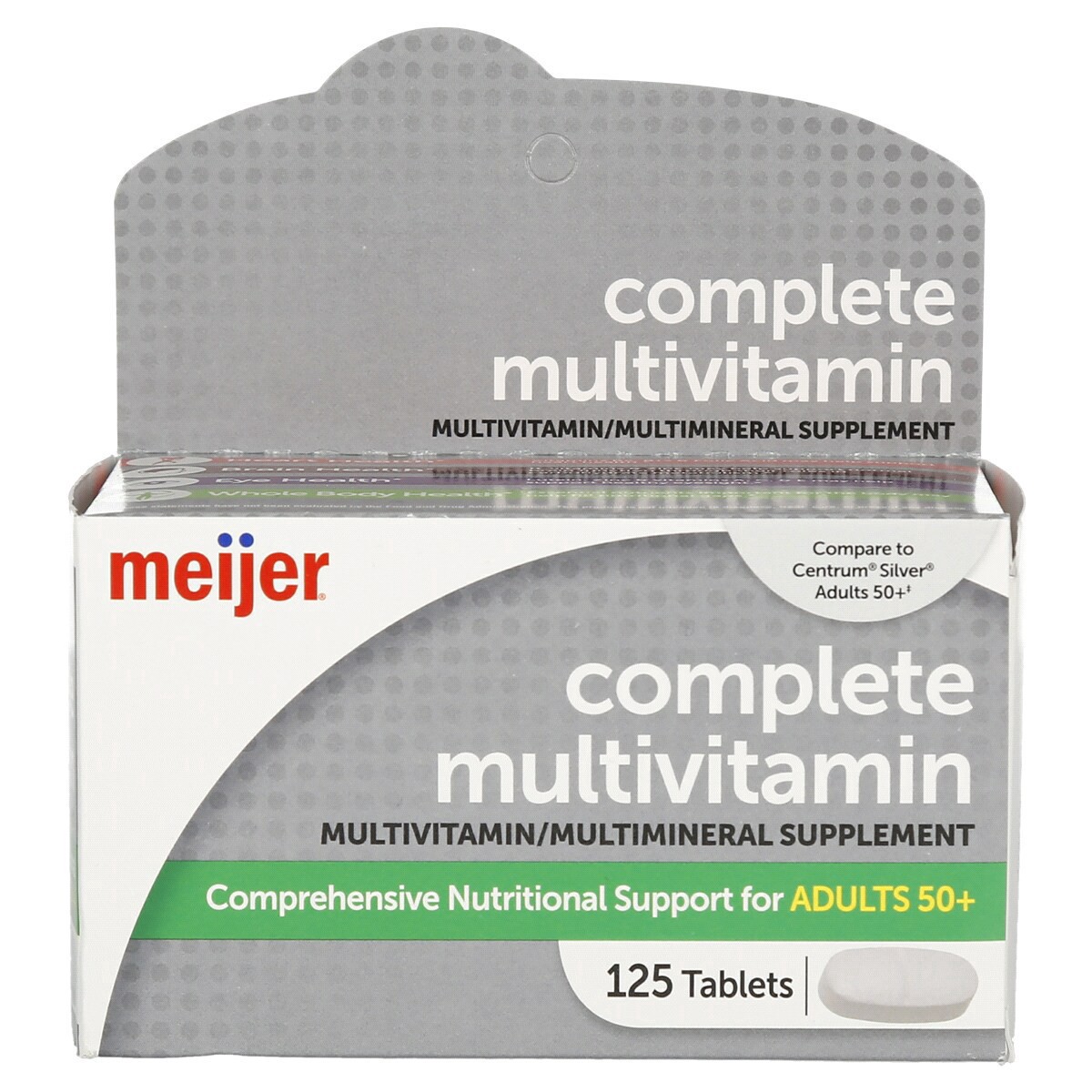 slide 1 of 5, Meijer Complete Adults 50+ Multivitamin, 125 ct
