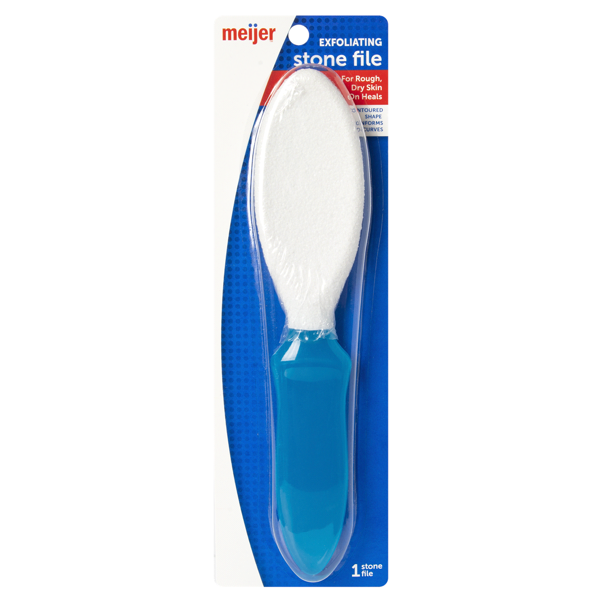 slide 1 of 5, Meijer Exfoliating Stone File, 1 ct