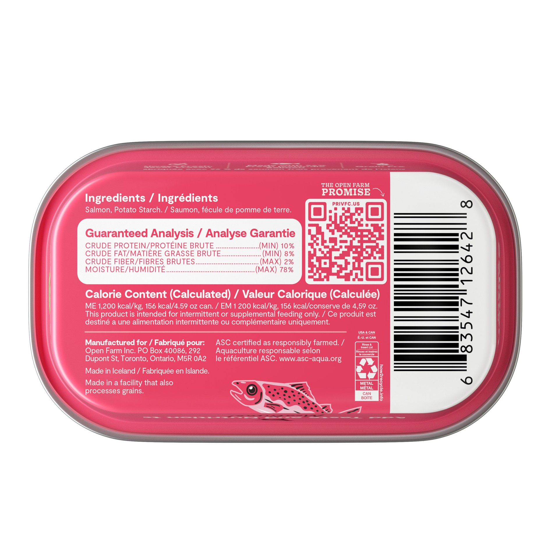 slide 2 of 2, OPEN FARM Salmon for Topper Dogs 4.59 oz, 4.59 oz