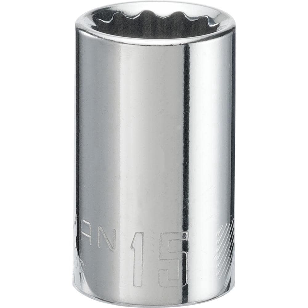 slide 1 of 6, CRAFTSMAN Metric 1/2-in Drive 12-point 15Mm Shallow Socket, 1/2 gal