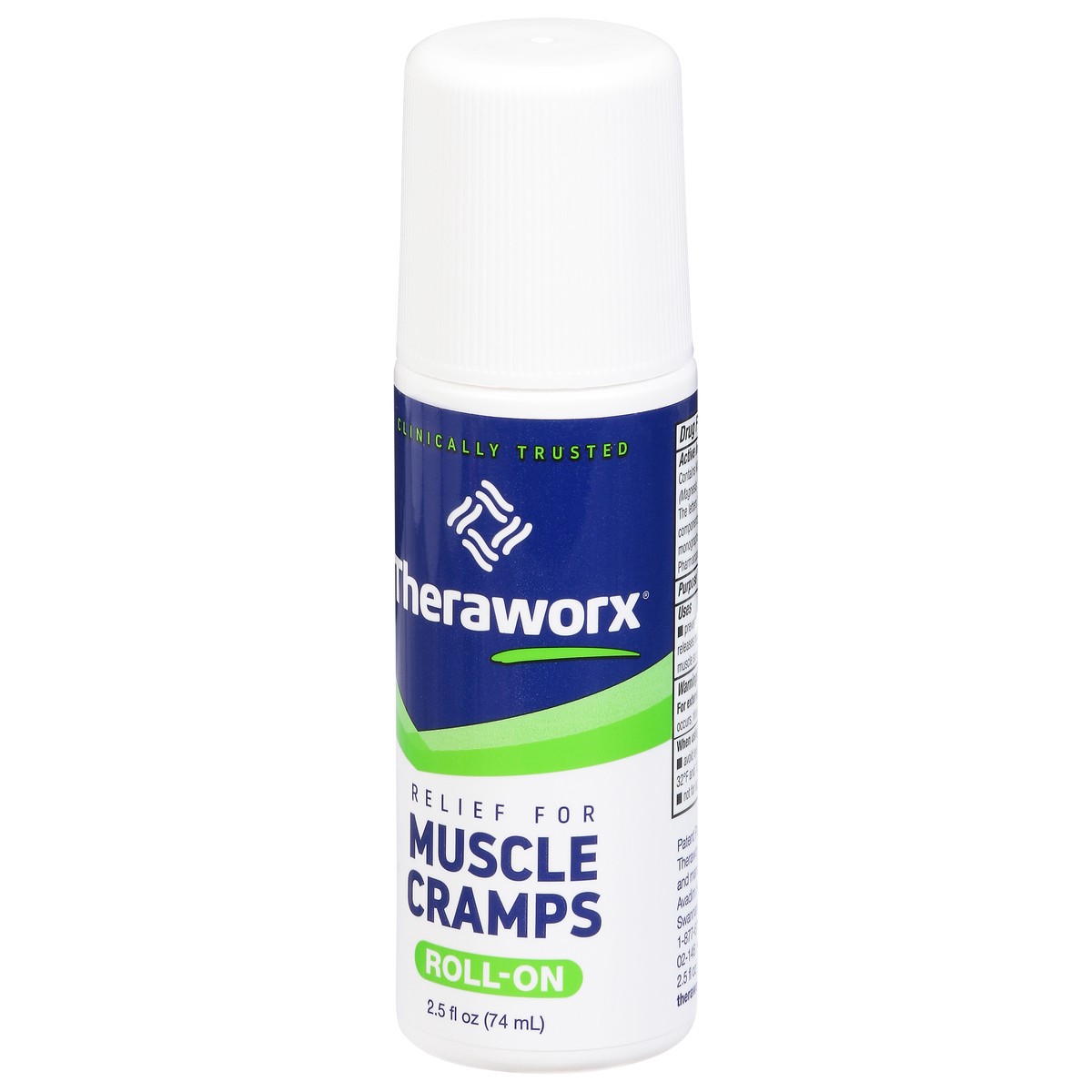 slide 4 of 9, Theraworx Roll-On Relief for Muscle Cramps 2.5 fl oz, 2.5 oz