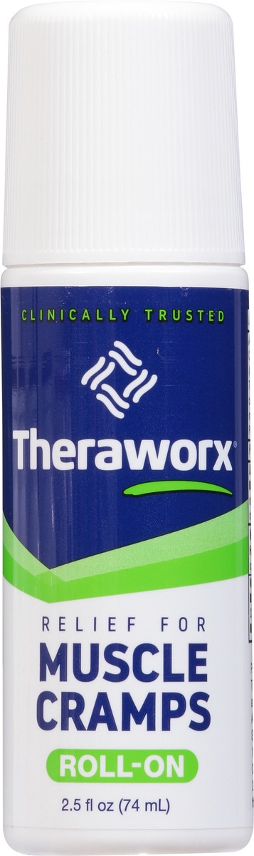 slide 7 of 9, Theraworx Roll-On Relief for Muscle Cramps 2.5 fl oz, 2.5 oz