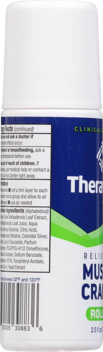slide 6 of 9, Theraworx Roll-On Relief for Muscle Cramps 2.5 fl oz, 2.5 oz