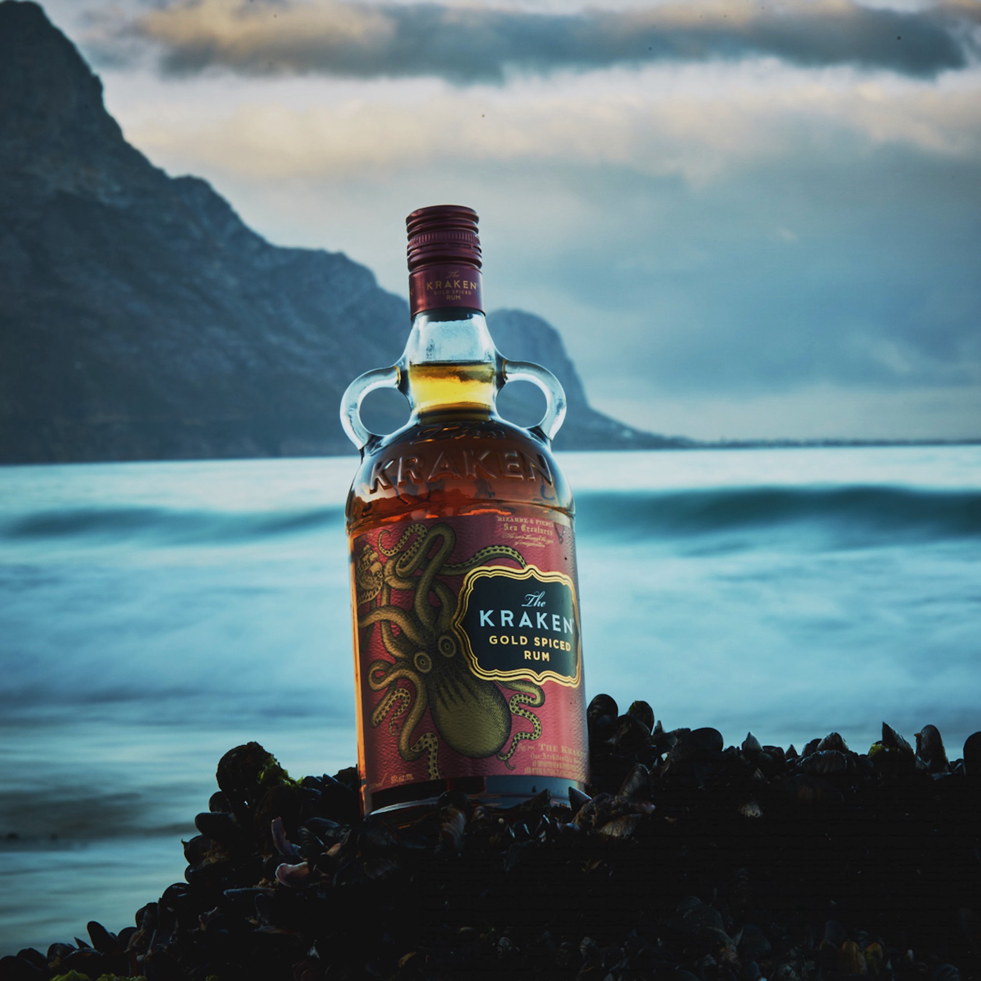 slide 5 of 10, Kraken Gold Spiced Rum 70 Proof (1 L), 1 liter