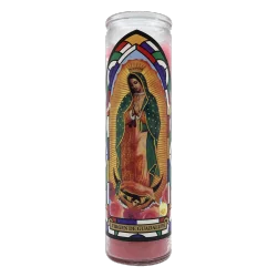 Veladora Guadalupe Rosa