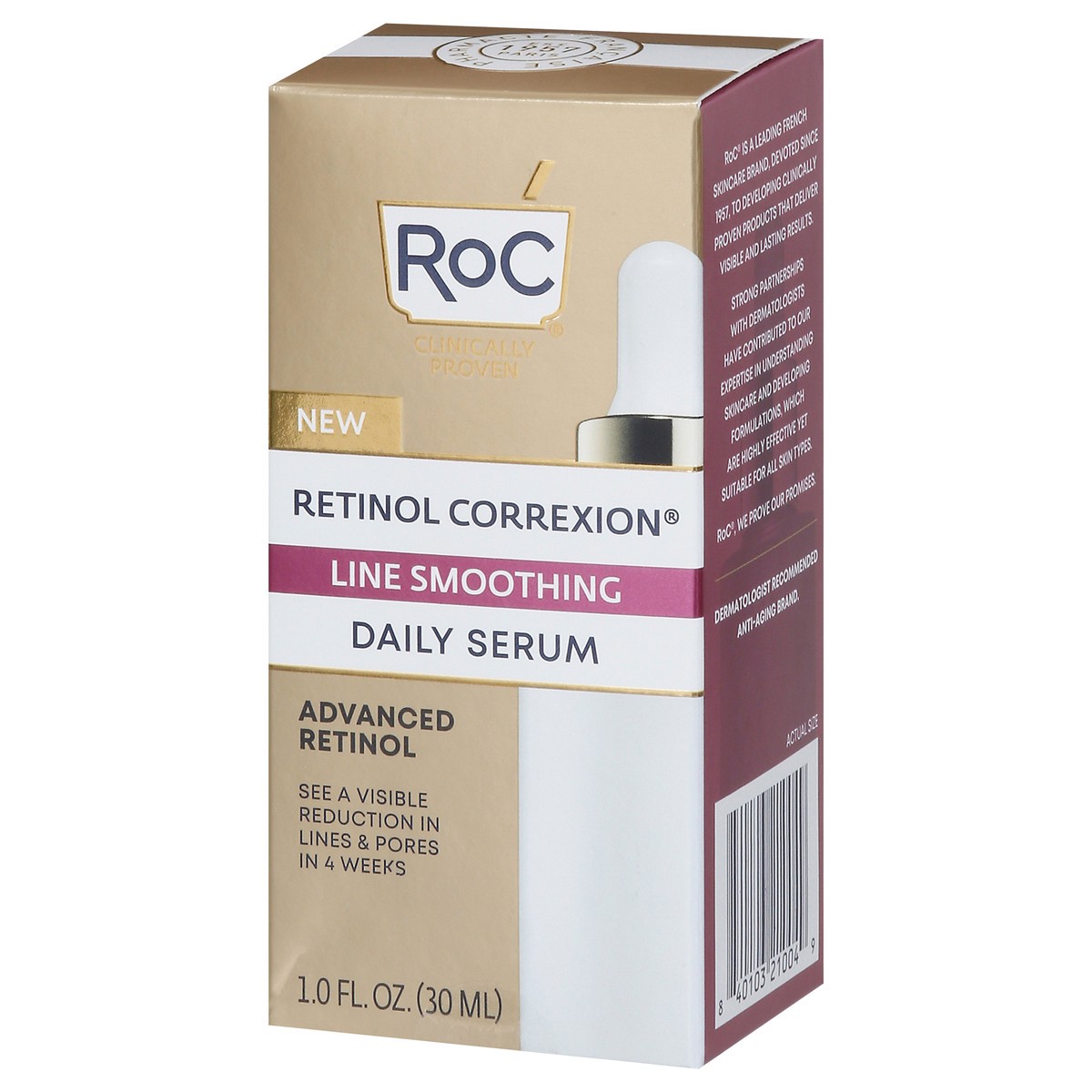 slide 2 of 9, RoC Retinol Correxion Line Smoothing Daily Serum 1.0 fl oz, 1 oz