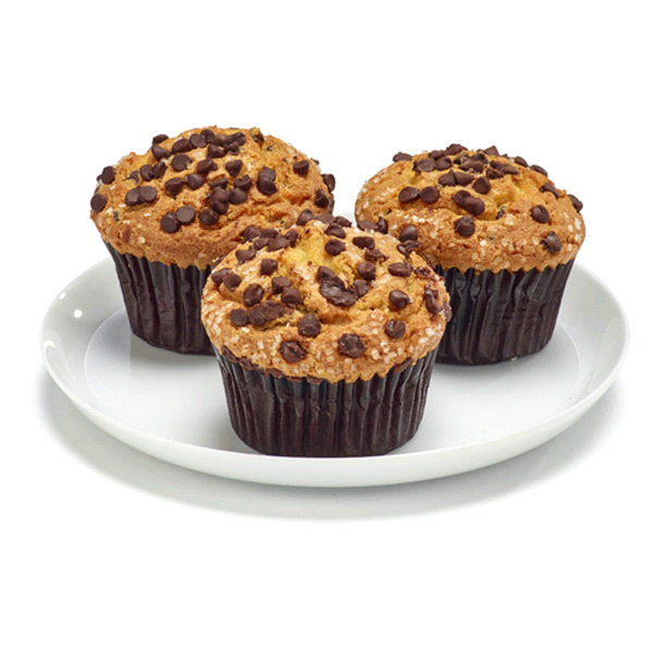 slide 1 of 1, Meijer Muffin, Chocolate Chip, 4 ct; 16 oz