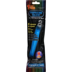 Supreme Glow Lightstick & Lanyard, 6 Inch