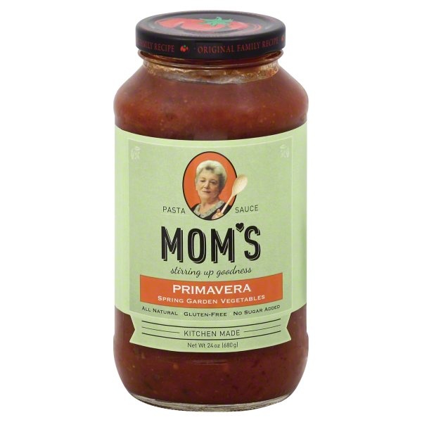 slide 1 of 1, Mom's Primavera Pasta Sauce, 24 oz