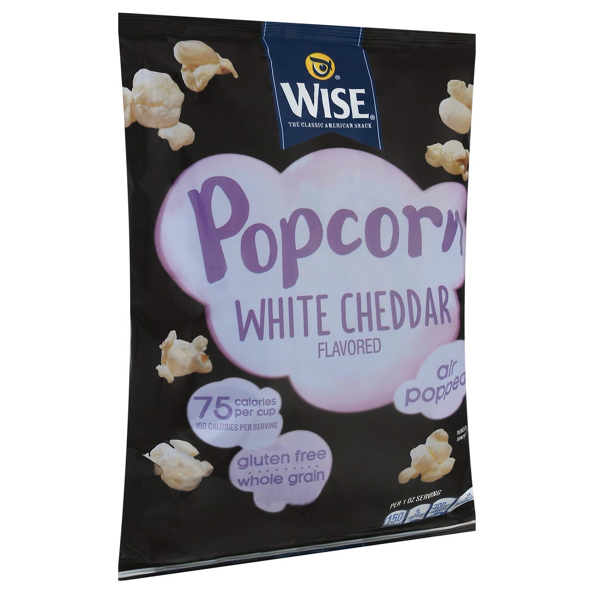 slide 4 of 9, Wise Air Popped White Cheddar Flavored Popcorn 3.5 oz, 3.5 oz