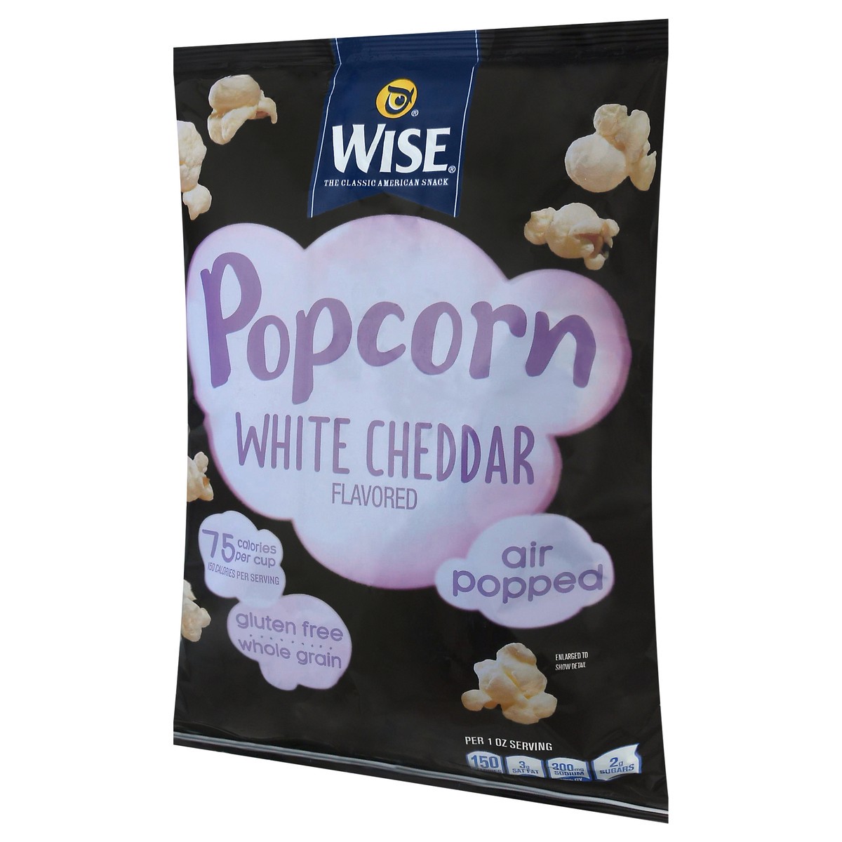 slide 2 of 9, Wise Air Popped White Cheddar Flavored Popcorn 3.5 oz, 3.5 oz