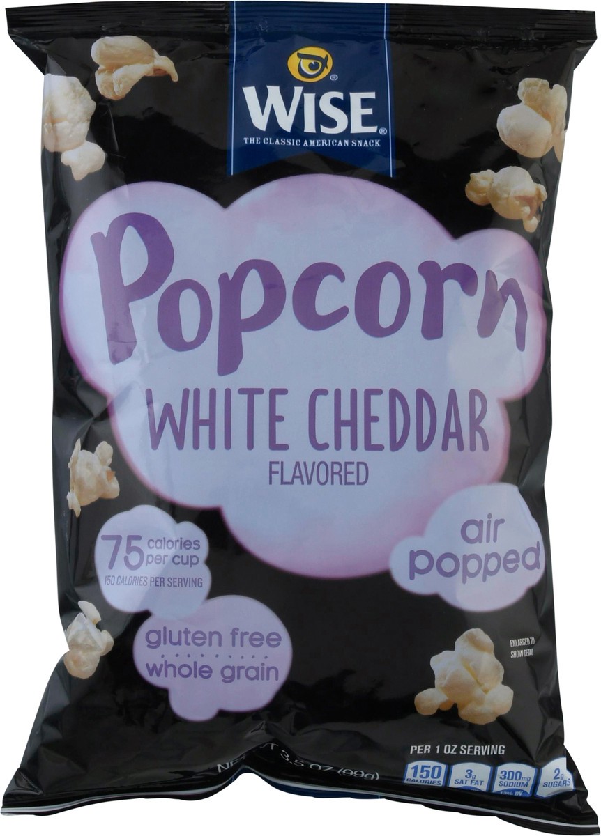 slide 7 of 9, Wise Air Popped White Cheddar Flavored Popcorn 3.5 oz, 3.5 oz