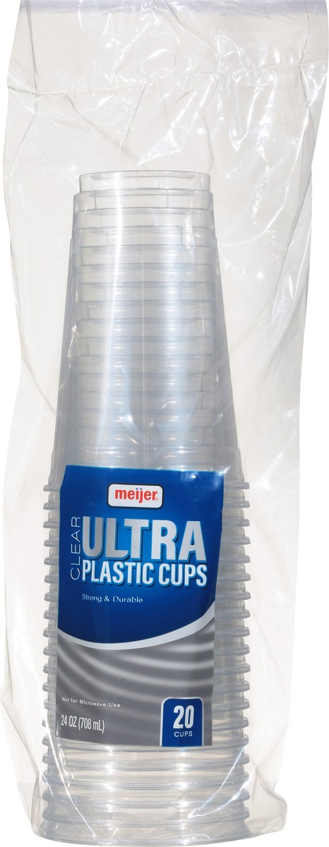 slide 4 of 7, Meijer Clear Plastic Cups, 24 oz, 20 ct