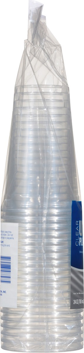 slide 5 of 7, Meijer Clear Plastic Cups, 24 oz, 20 ct