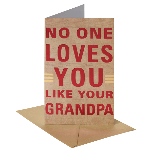 slide 1 of 1, American Greetings Father's Day Card for Grandpa (Loved Like You Are), 1 ct