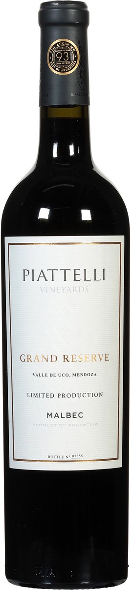 slide 9 of 11, Piattelli Vineyards Grand Reserve Malbec 750 ml, 750 ml