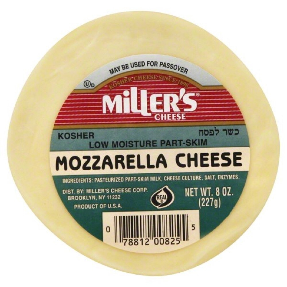 slide 1 of 5, Miller's Millers Cheese Mozzarella Cheese - 8 Oz, 8 oz