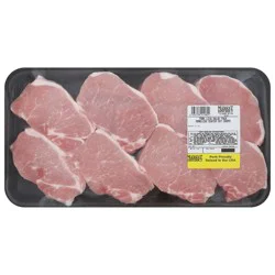 Giant Eagle Pork Loin Chops, Center Cut, Boneless, Value Pack