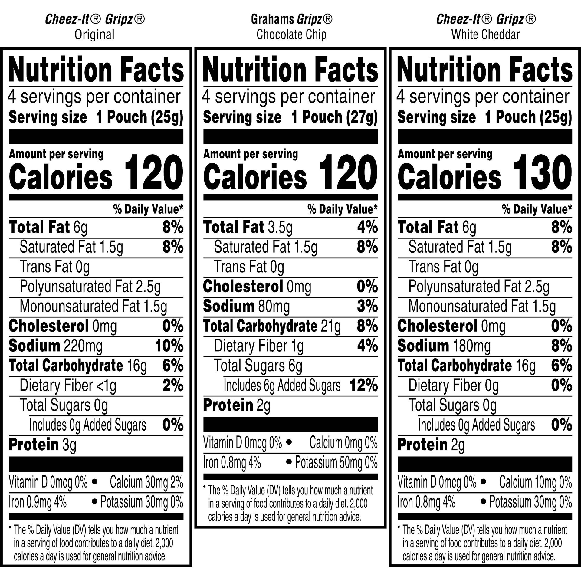 slide 2 of 7, Kelloggs Gripz 3 Flvs Crackers, 11 oz