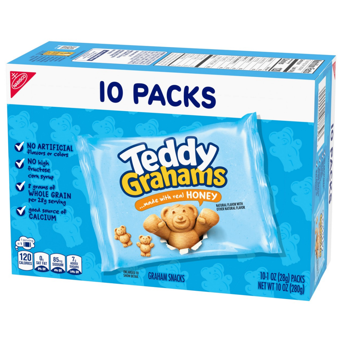 slide 7 of 13, Teddy Grahams Single Serve, 10 oz