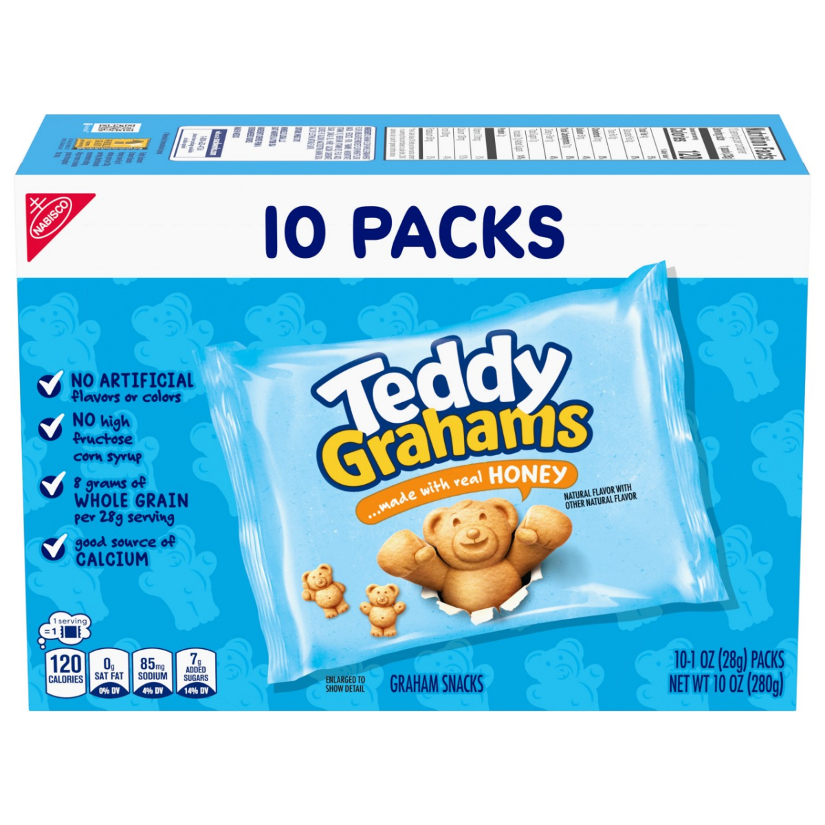 slide 1 of 13, Teddy Grahams Single Serve, 10 oz