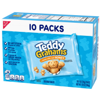 slide 5 of 13, Teddy Grahams Single Serve, 10 oz
