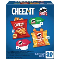 Cheez-It and Pringles Snacks, Grab and Go, Variety Pack, 17.04oz Box, 20 Count