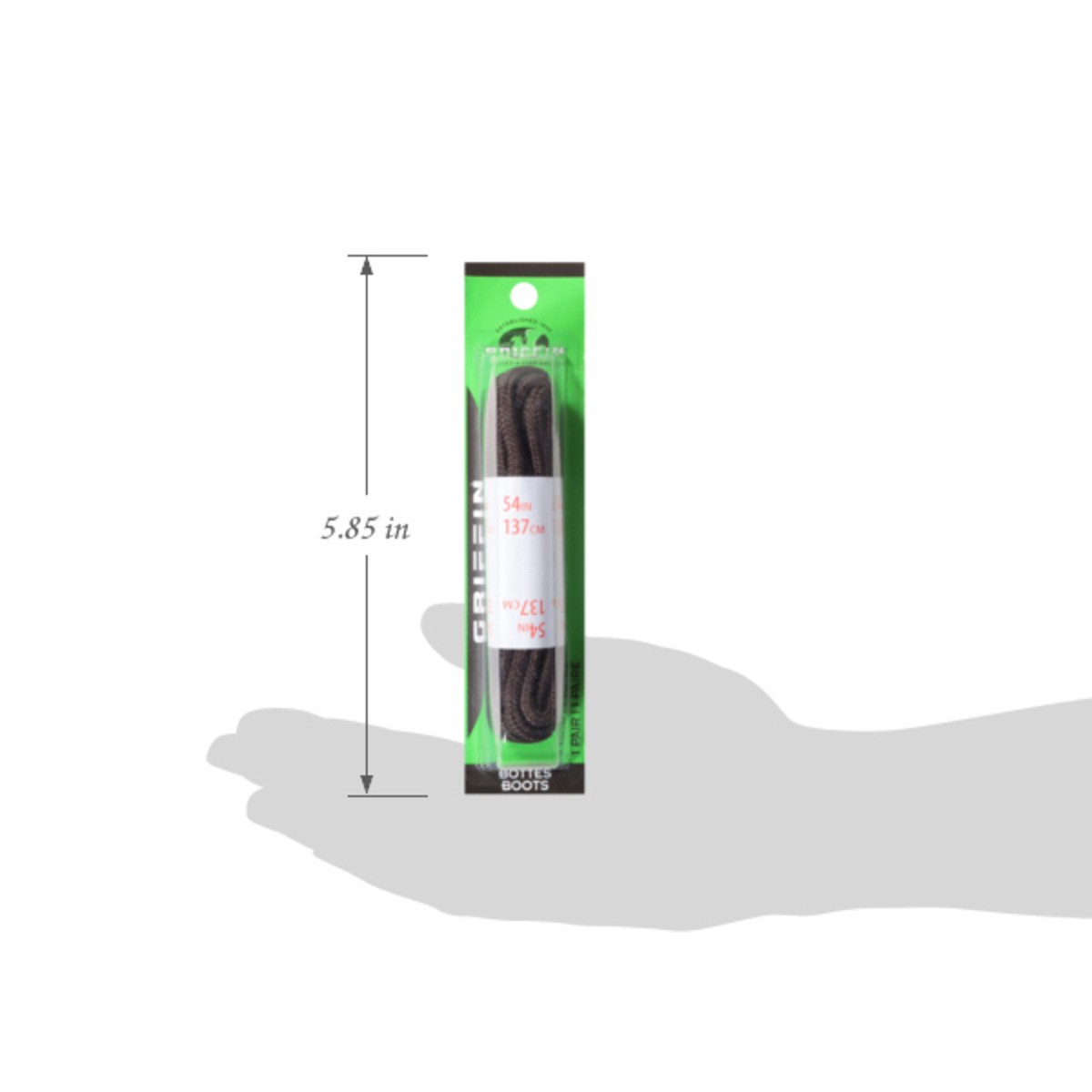 slide 9 of 11, Griffin Bros. Brown Boot 54 Inch Laces 1 Pair, 1 ct