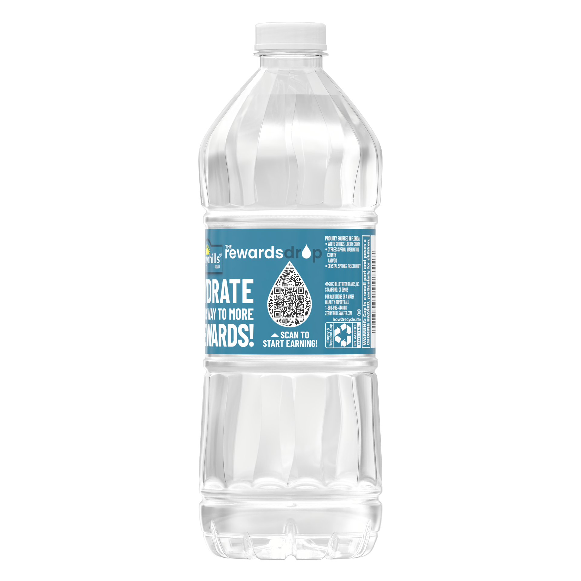 slide 2 of 4, ZEPHYRHILLS Brand 100% Natural Spring Water, 20-ounce plastic bottle, 20 oz
