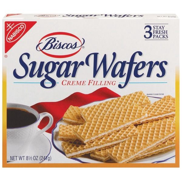 slide 1 of 1, Biscos Sugar Wafers with Creme Filling, 3 ct