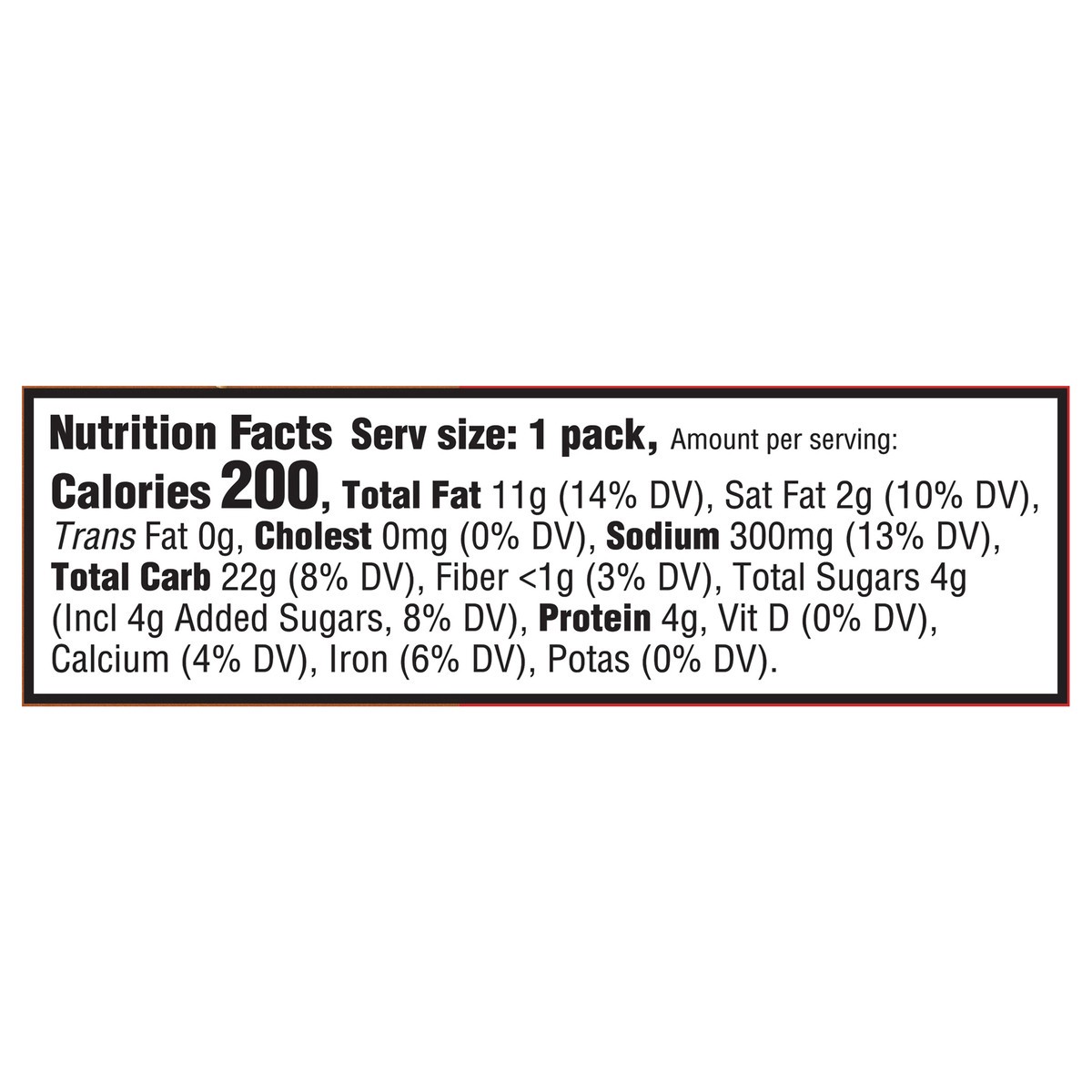 slide 9 of 15, RITZ Peanut Butter Sandwich Crackers, Lunch Snacks, 1.38 oz Snack Pack (6 Crackers Per Pack), 1.38 oz
