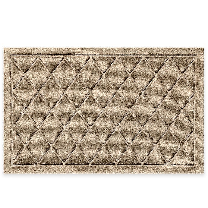 slide 1 of 2, Weather Guard Argyle Door Mat - Camel, 20 in x 30 in