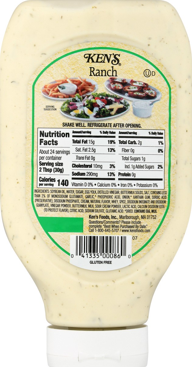 slide 3 of 9, Ken's Steak House Ranch Salad Dressing, 24 fl oz