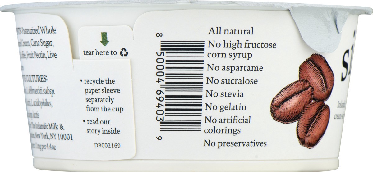 slide 9 of 11, Siggi's 4% Milkfat Coffee Yogurt, 4.4 oz