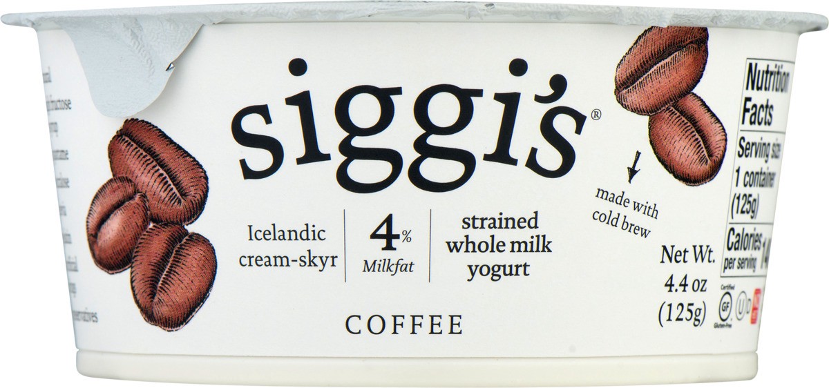 slide 7 of 11, Siggi's 4% Milkfat Coffee Yogurt, 4.4 oz