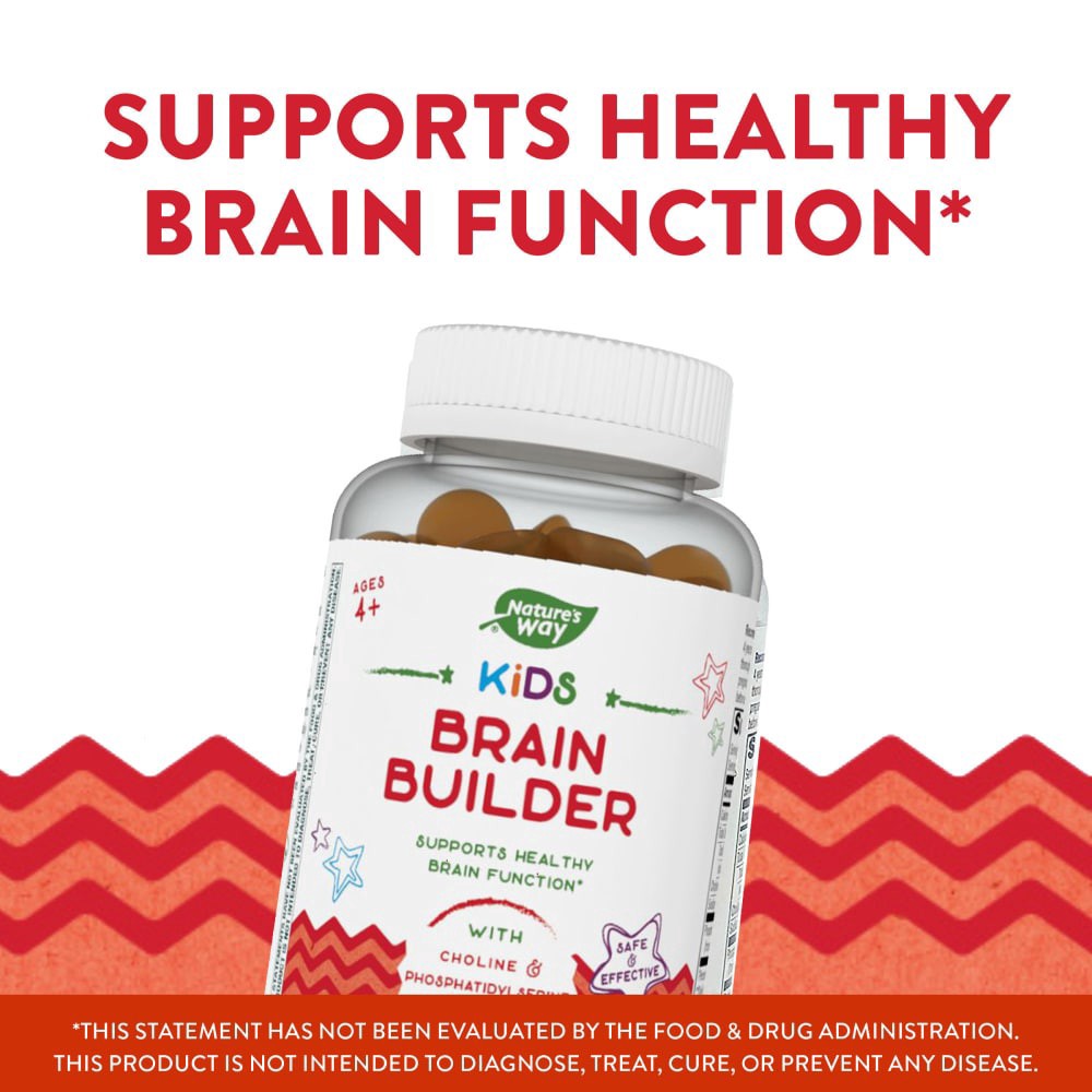 slide 4 of 4, Nature's Way Kids Brain Builder Gummies, 60 ct