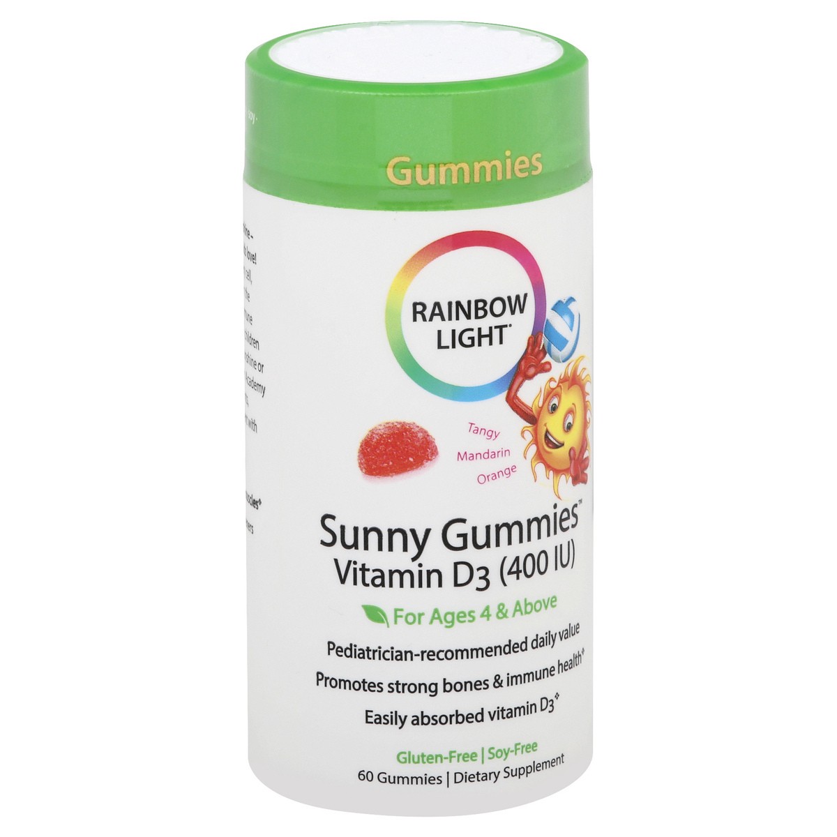 slide 9 of 9, Rainbow Light Sunny Gummies Vitamin D3 Gummy Supplement, 60 Count, 1 Bottle, 60 ct