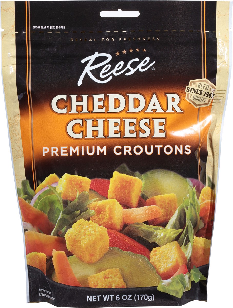 slide 6 of 9, Reese Premium Cheddar Cheese Croutons 6 oz, 6 oz