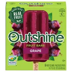 Outshine Grape Fruit Ice Bars 6 ea