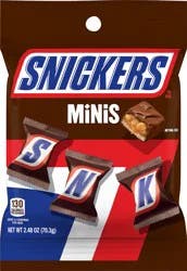 SNICKERS Minis Size Milk Chocolate Candy Bars, 2.48 oz Bag