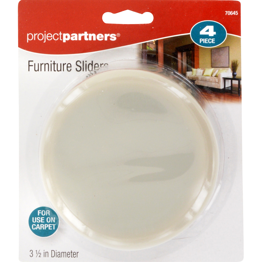 slide 1 of 1, Project Partners Furniture Sliders, 4 ct