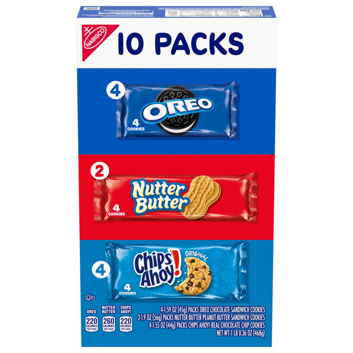slide 1 of 13, Nabisco Sweet Variety Single Serve - 16.36 oz, 10 ct; 16.36 oz