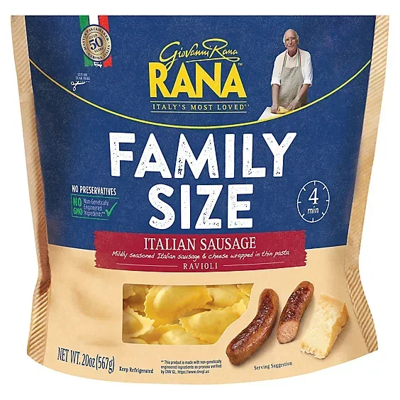 slide 1 of 3, Rana Family Size Italian Sausage Ravioli Pasta - 20 oz, 20 oz